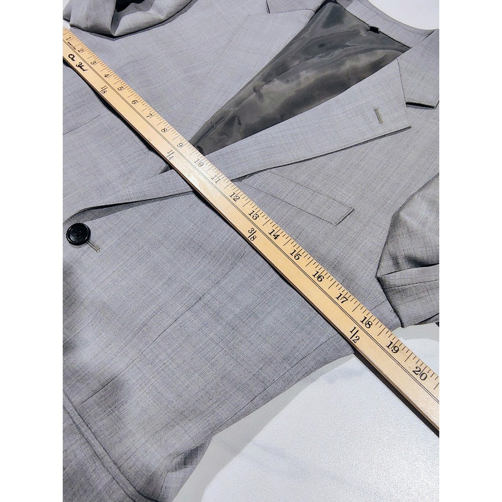 Bonobos Blazer Mens 38S Gray Wool Blend SLIM Fit Jacket Sport Coat - Picture 8 of 14
